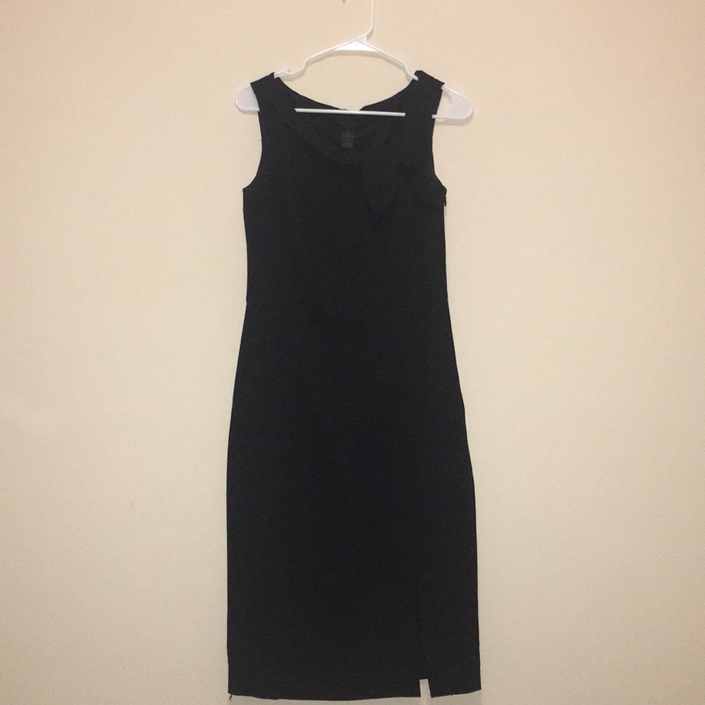 Beautiful Suit Material Dress with Tie and Slit
